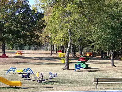 Children's Playground at 45th Infantry Division Memorial Park, Atoka, Oklahoma