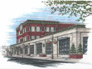 Artist's rendering of the proposed Atoka convention center